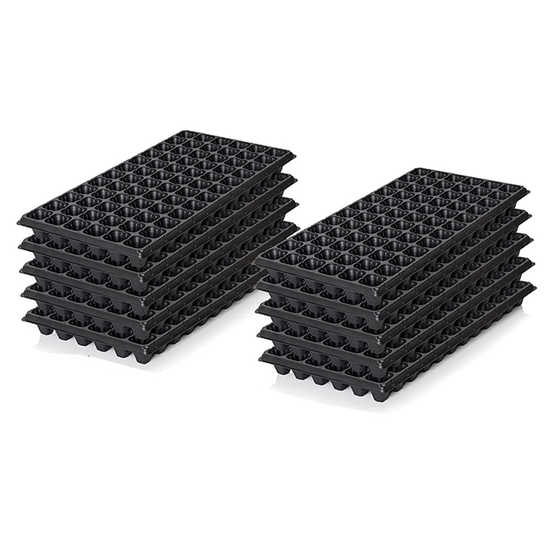 10-Pack Seed Starter Kit, 72 Cell Seedling Trays Gardening Germination Growing Trays Plant Grow Kit Seed Starting Trays