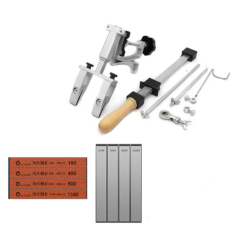 Afilador de cuchillos fijo XK 2025, afilador de piedra para cocina, sistema de molienda en ángulo, piedra de afilar de diamante, carpintería: Verde