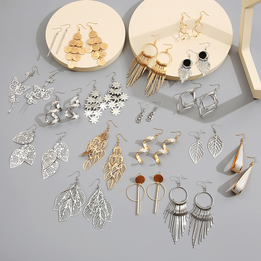 10/20/30/50 paar ohrhänger im boho-stil mit schmetterlings-, blatt- und tropfenanhänger für damen – charmanter schmuck für partys