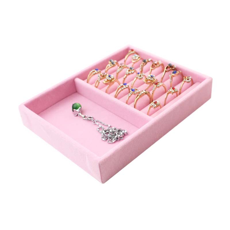 Small Jewelry Tray Ring Necklace Storage Organizer Bracelet Watch Display Drawer Stuff Finishing Multi-functional: Ring Empty Plate 2