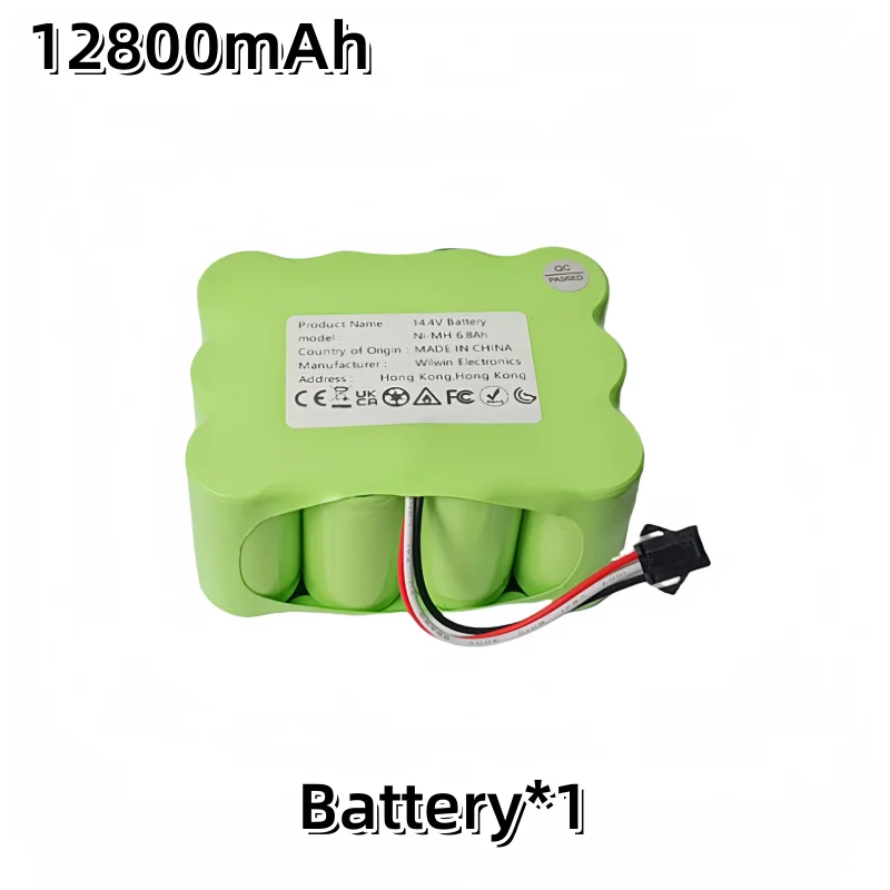 3800-12800 mAh Universal 14.4V SC Ni-Mh Battery｜Compatible with lpega, KV8 XR210/XR510 Robot Vacuums: Gold