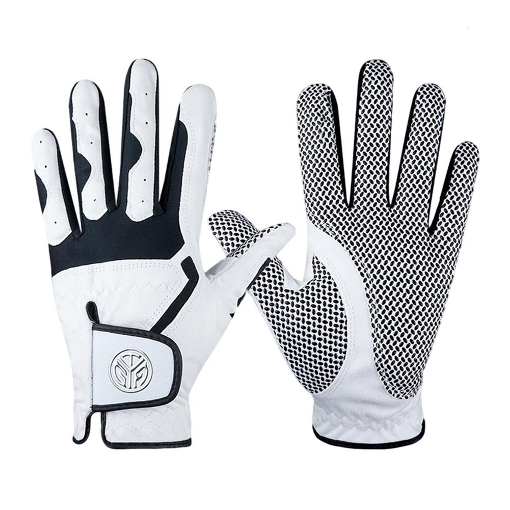 1 pçs luva de golfe dos homens mão esquerda mão direita micro fibra macia respirável luvas de golfe masculino cor branco acessórios de golfe acolhedor