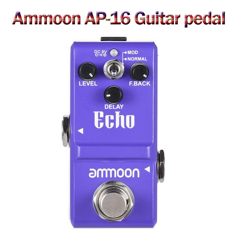 Ammoon stereo looper loop record guitar effekt pedal 10 uafhængige loops max 10 min optagetid guitar pedal guitar tilbehør: Ammoon ap -16