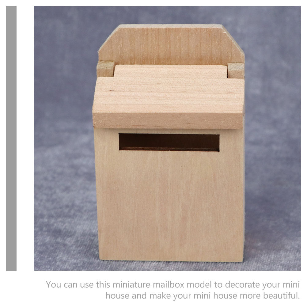 Mini Blanco Brievenbus Model Miniatuur Houten Brievenbus Huis Hout Diy Mini Brievenbus