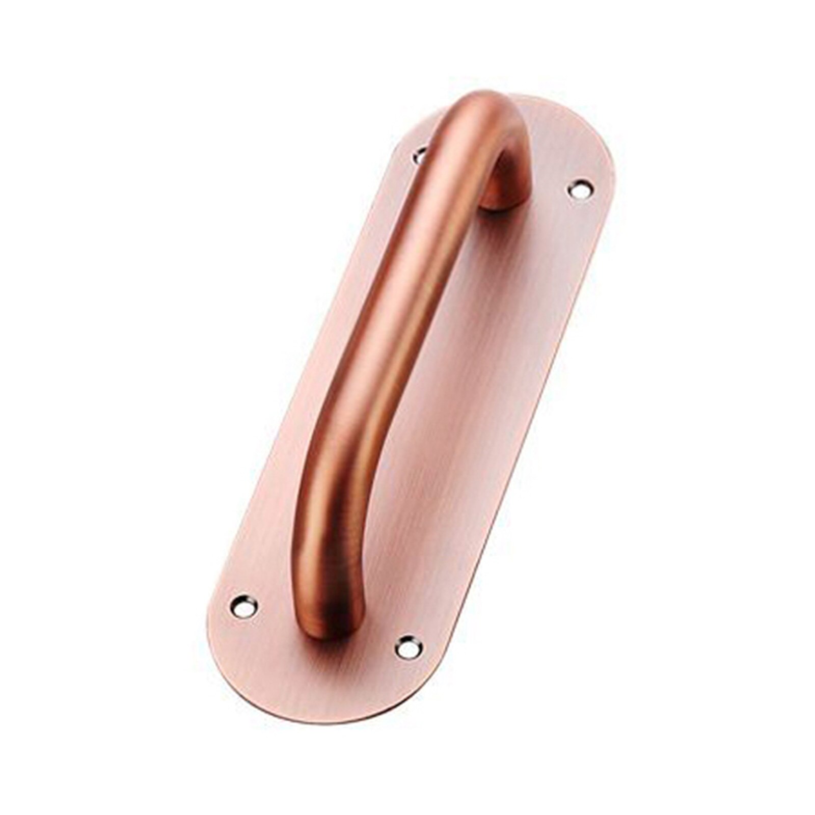 Tirador de puerta grande de acero inoxidable, manija de puerta con placa de empuje y tornillos, para restaurante, Bar, negocios, BV78: Red Bronze