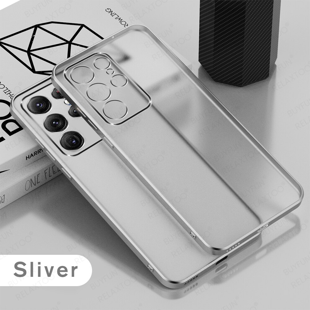 For Samsung S22 Ultra Clear Matte Protector Case For Sansung Galaxy S22 Plus S 22 22S S22Ultra S22Plus Shockproof Cover Fundas
