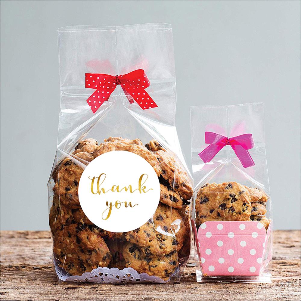 500 Labels/roll Kraft Round Flower Thank You Stickers Labels Scrapbooking Stickers for DIY Crafts Package Stationery Sticker