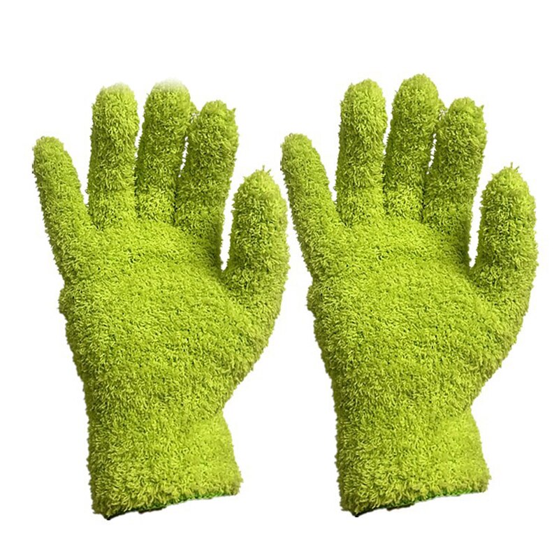 Car Wash Microfiber Dust Removal Gloves Coral Fleece Gloves Clean Five-finger Housework Water Absorbent Dry Hair Gloves: 06