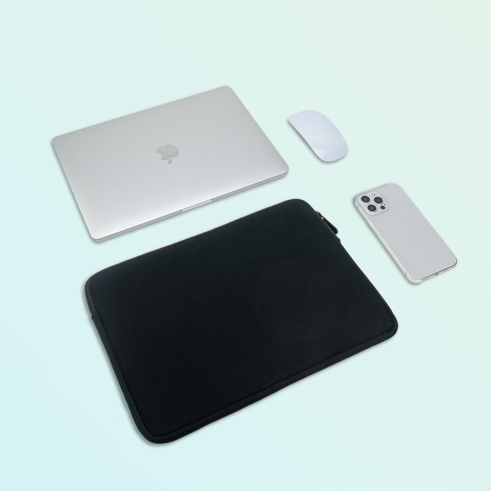Laptoptas Sleeve Case 13 14 15 16 Inch Computer Case Voor MacBook Air 13.3 Case Xiaomi Lenovo Dell Asus Huawei HP Beschermende Tas: 12" / Black