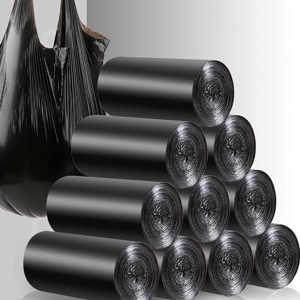 Bolsas de basura grandes de 100 piezas., bolsas de basura desechables para el Medio Ambiente, bolsas de basura de plástico de privacidad 43x63CM