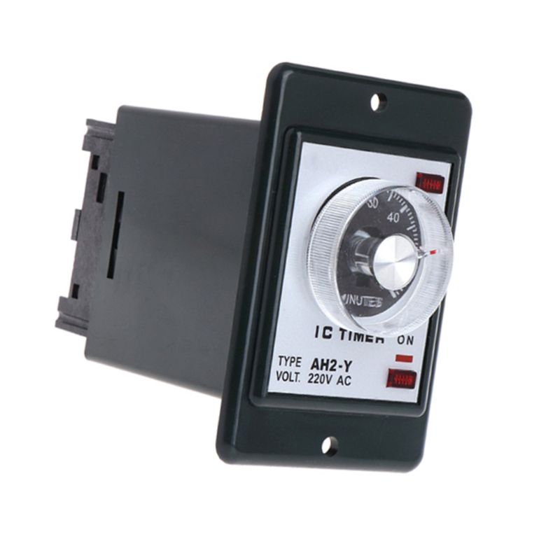 AC 220V Power on Delay Timer High Accuracy 1/3/5/10/30/60 Seconds 3/6/10/30/60 Minutes Time Relay