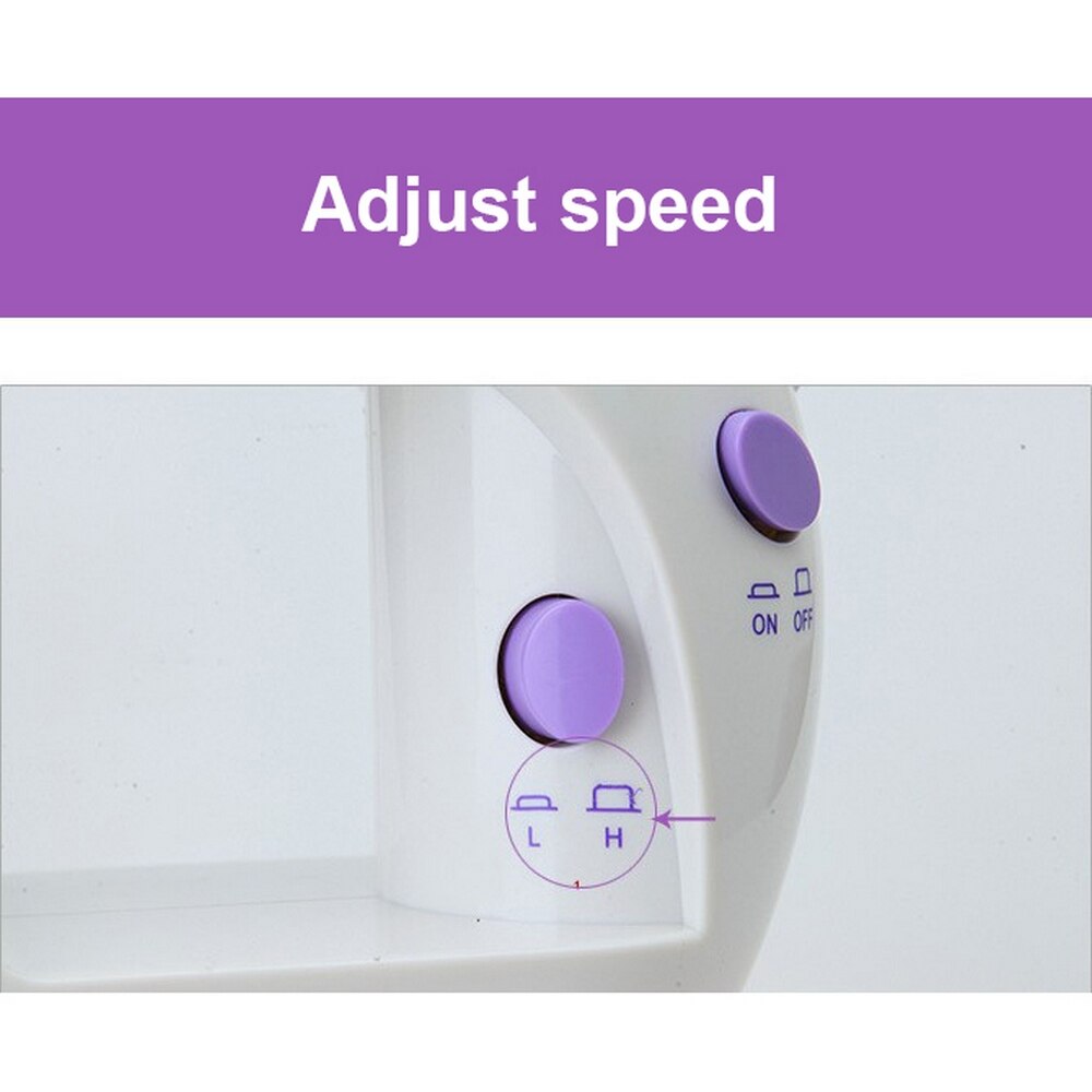 Multifunctional Mini Sewing Machine Portable Household Sewing Machine Electric Automatic Pedal Sewing Machine Lighting