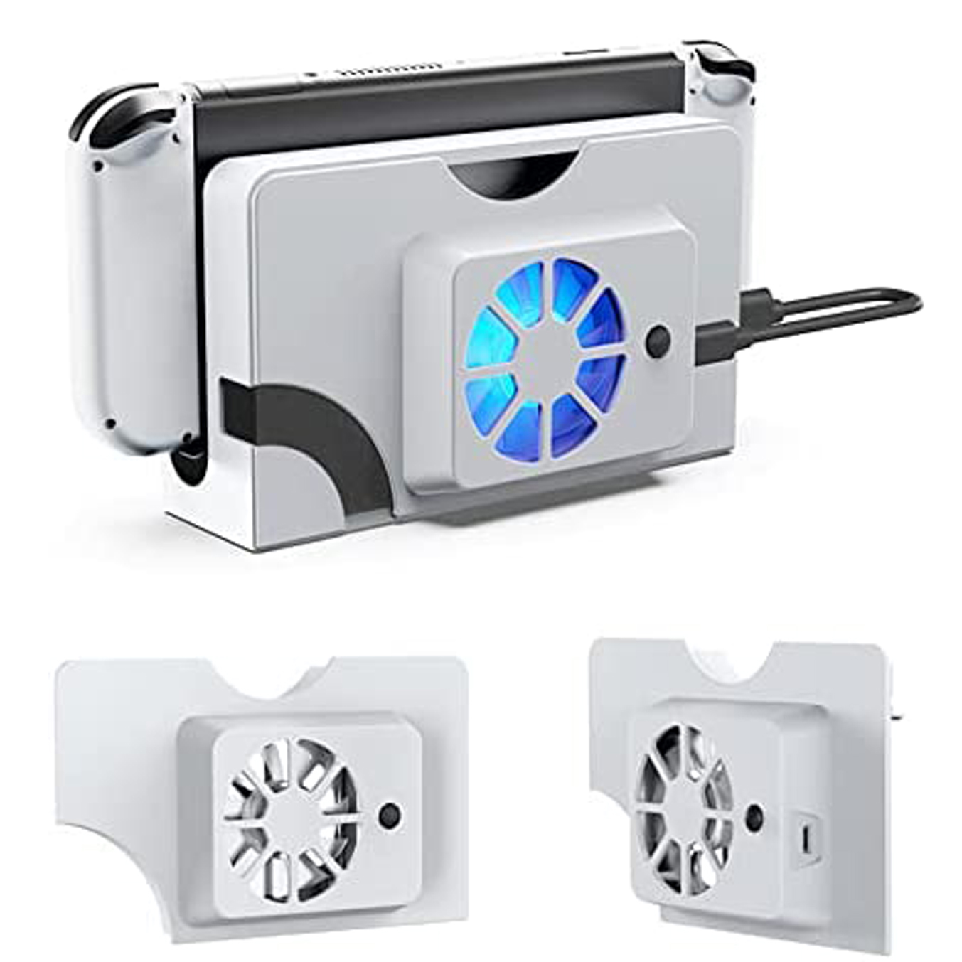 Voor Nintendo Switch Oled Cooler Game Accessoires Temperatuurregeling Koelventilator Voor Schakelaar Oled Game Console Met Usb Kabel