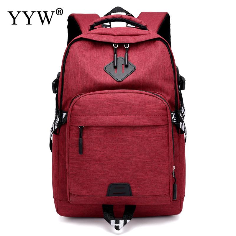 YYW Men'S Backpack Bag Canvas Laptop Backpack Computer Bag High School Student Large Capacity Casual Backpack