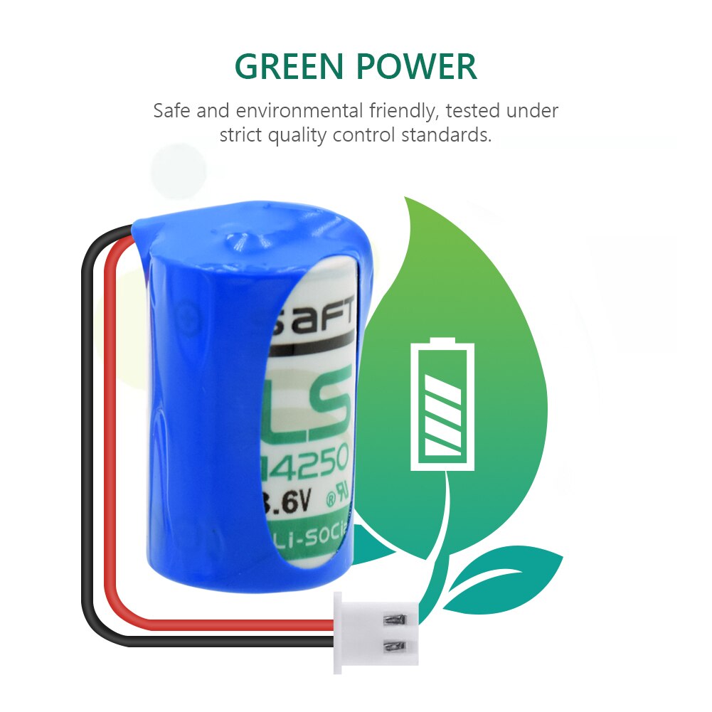 Original 14250 1/2AA Battery For TADIRAN TL2150 TL-2150 1/2AA ER14250 14250 3.6V PLC Lithium Battery with Connector Plugs