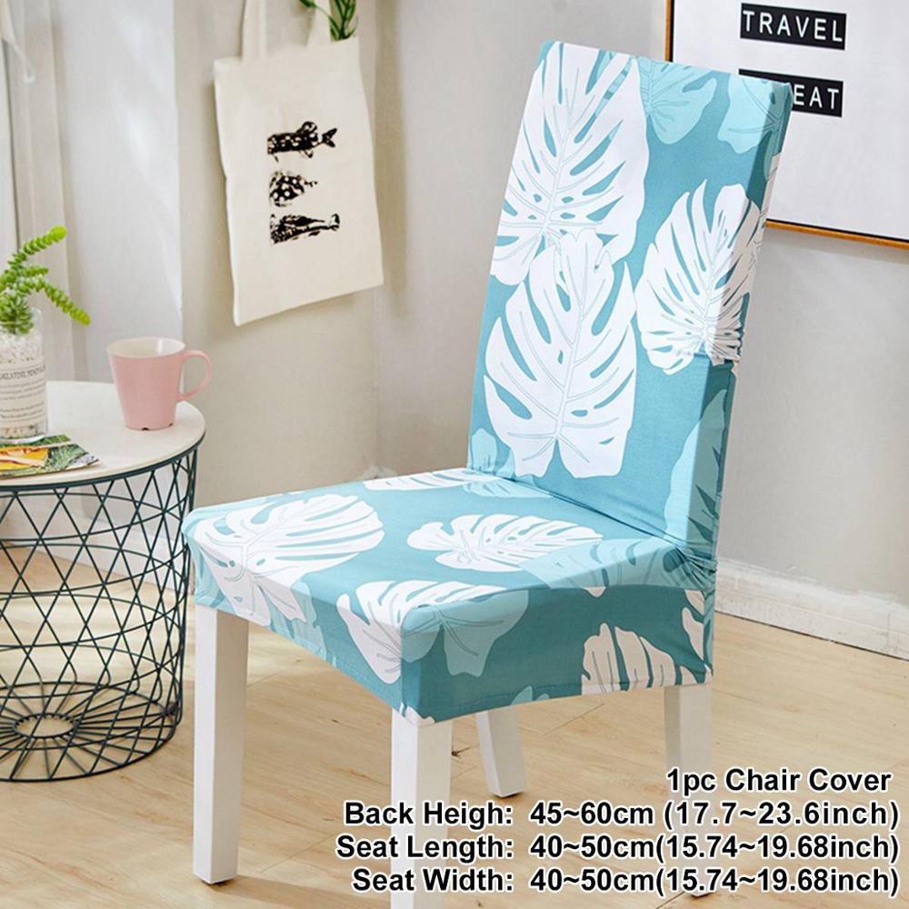 Housse de chaise élastique en spandex de style nordique royal, housse de siège de salle à manger extensible, housses de siège de chaise pour banquet de mariage, hôtel: Style 7
