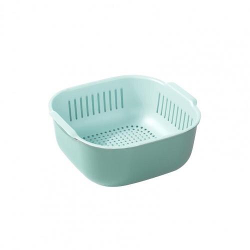 Pp 1 Set Nuttig Handig Gebruik Wassen Zeef Efficiënte Wassen Zeef Kom Hollow Voor Thuis: Green / M
