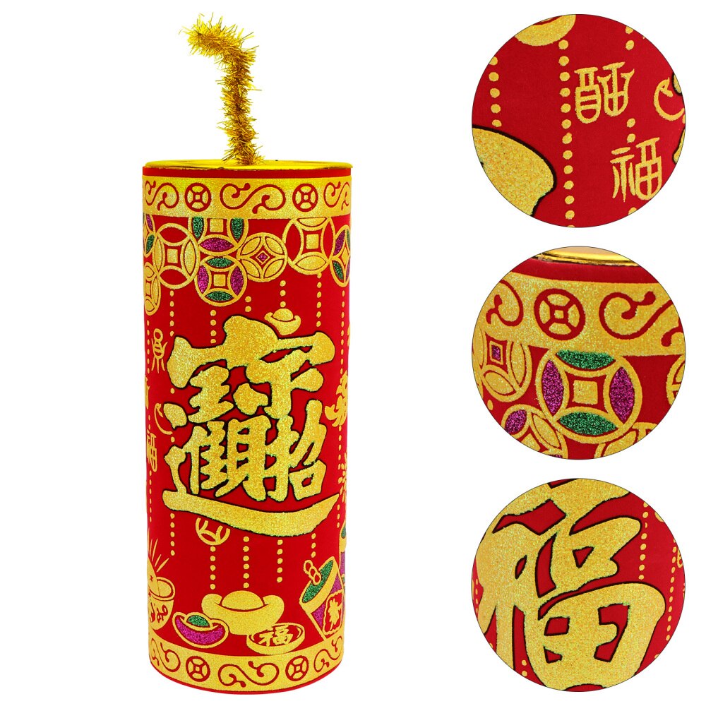 1pc Spring Festival Ornament Festival Decoration Chinese Year Ornament: 18x6cm