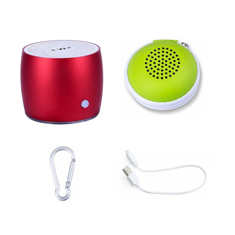 Ewa A103 Super Mini Krachtige Draagbare Bluetooth Speaker Draadloze Outdoor Bass Subwoofer Boombox Douche Speaker Altavoz Ducha: Red mini Column