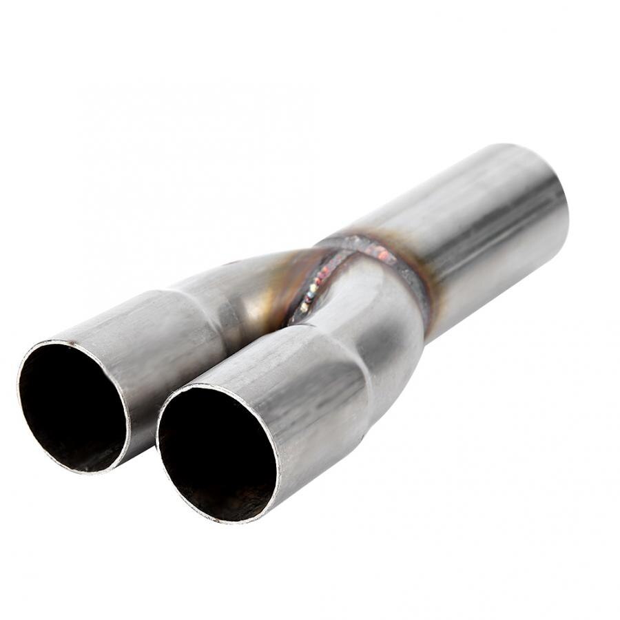 Dual 1.5'' ID Sleeve Inlet Single 1.75'' OD Outlet Exhaust Merge