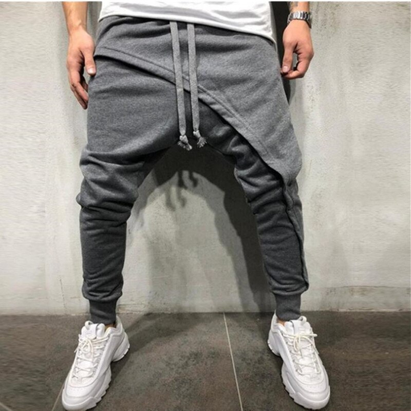 Mannen Jogging Broek Casual Hip Hop Broek Gym Broek Jogging Broek Touw Broek: Xxxl / gray