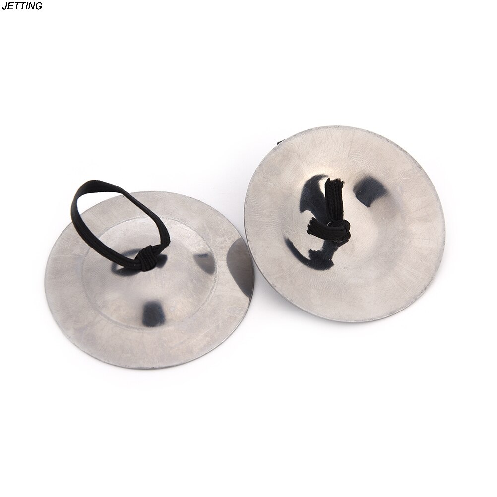 Percussion Musical Instrument Belly Dancing Silver Finger Cymbals