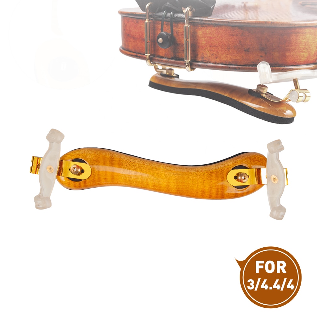 3/4 4/4 Viool/Fiddle Schoudersteun Gewatteerde Delicate Duurzaam Maple Wood Viool Schoudersteun
