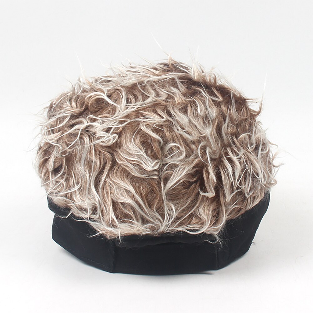 Mannen Vrouwen Casual Beknopte Zonnescherm Verstelbare Zonneklep Baseball Cap met Spiked Haren Pruik Baseball Hoed met Spiked Pruiken