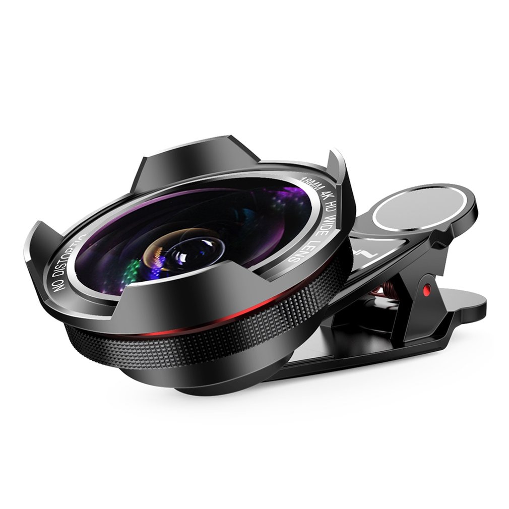HD wide angle 18MM optical 4K distortion free SLR external universal mobile phone lens