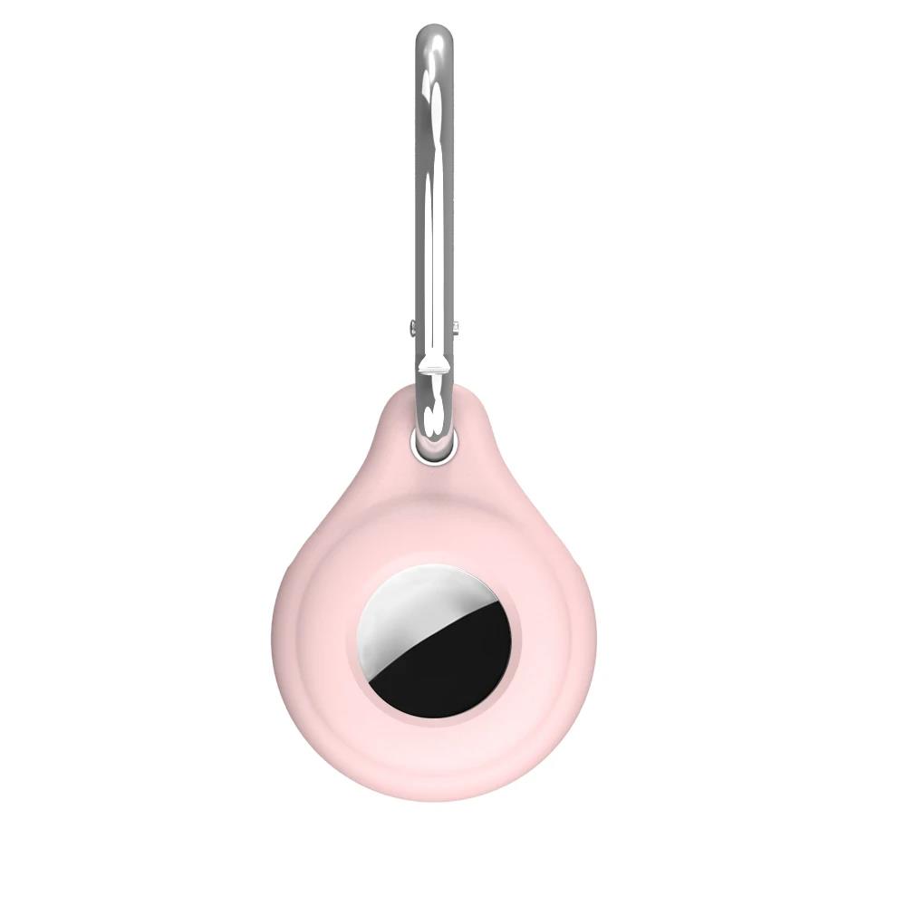 Dla Airtags lokalizator pokrywa brelok płynny silikonowy brelok robić jabłko powietrze etykietka Obudowa anty-strata pies naganiacz zwierza lokalizator Airtag: Czerwony