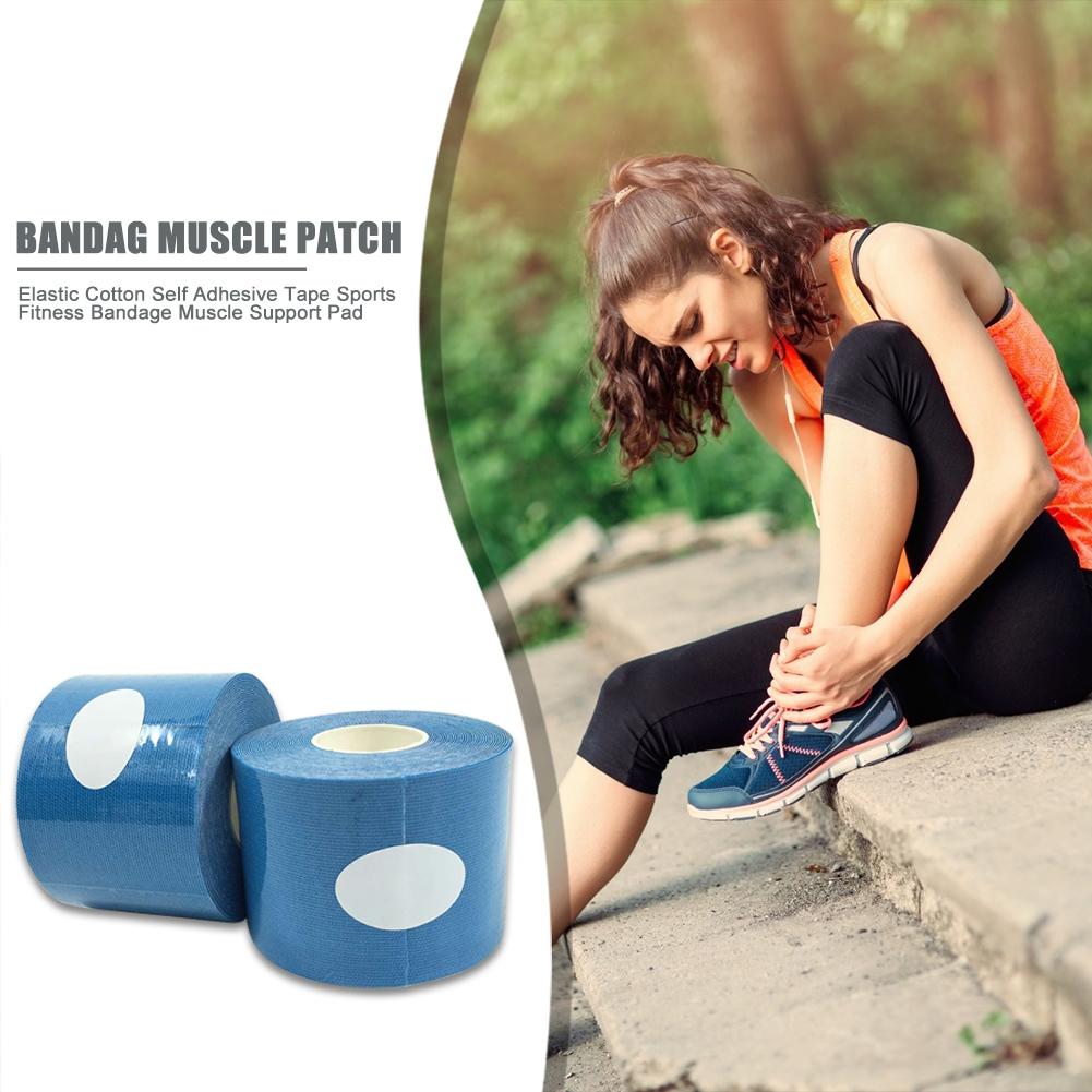 Sport Zelfklevende Tape Klassieke Delicate Sport Strapping Voetbal Knie Spier Elastische Bandage Fitness Plakband