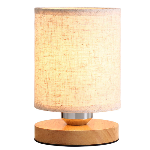 Moderne Houten glazen bal maan lamp Japanse kleine Tafel Lampen kleurrijke glas bureaulamp slaapkamer bed led lichten decoratie: B Dia 15cm / Dimming switch