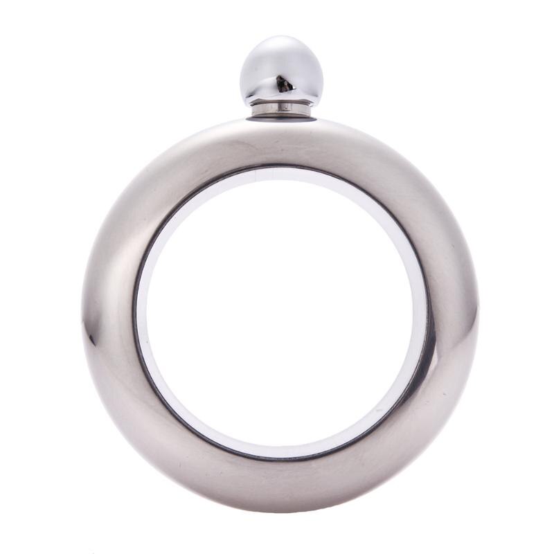 Bangle armband heupfles draagbaar rond chique wijn gemengde fles 3.5 oz whisky wodka alcohol drinkgerei: 01
