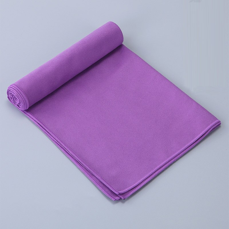 Sport Microfiber Snel Droog Pocket Handdoek Draagbare Ultralight Absorberende Grote Handdoek Voor Zwembad Zwemmen Gym Fitness Yoga Strand: Purple / 40x80cm