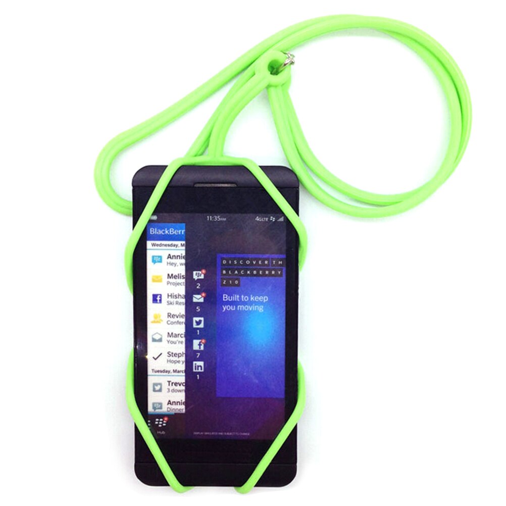 Sangle de cou collier fronde pour Smartphone universel Silicone téléphone portable porte-lanière housse téléphone avec Stra