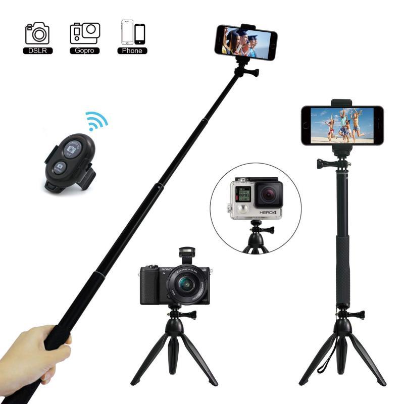 Palo de Selfie largo con Bluetooth, cardán de mano para deporte, Huawei, Xiaomi 9, Redmi Note Pro, Smartphone 5s iPhone, 8 X, Samsung 360, trípode