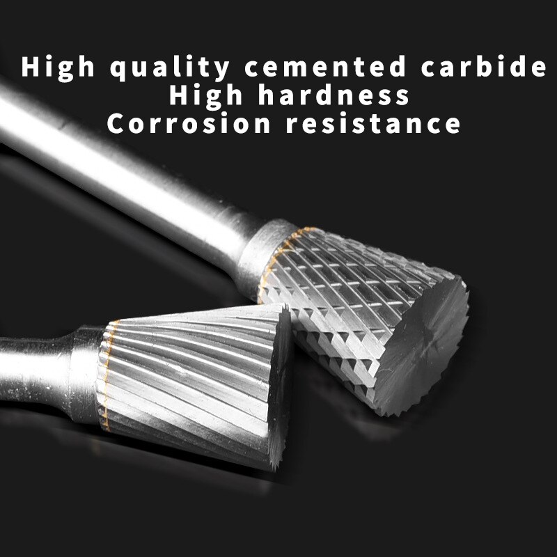 Double-Cut NX Type Head Tungsten Carbide Alloy Rotary File Tool Point Burr Die Grinder Abrasive Tool Drill Milling Carving Bit