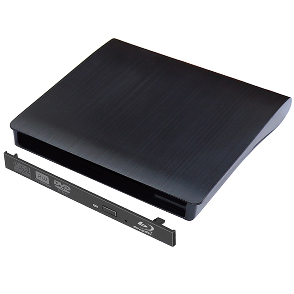 Caja externa Blu-Ray para DVD/CD-ROM, caja externa para ordenador portátil, PC de escritorio, unidad de disco óptico, SATA, color negro, 9,0/9,5mm, USB 3,0: 9.0MM Blu-Ray