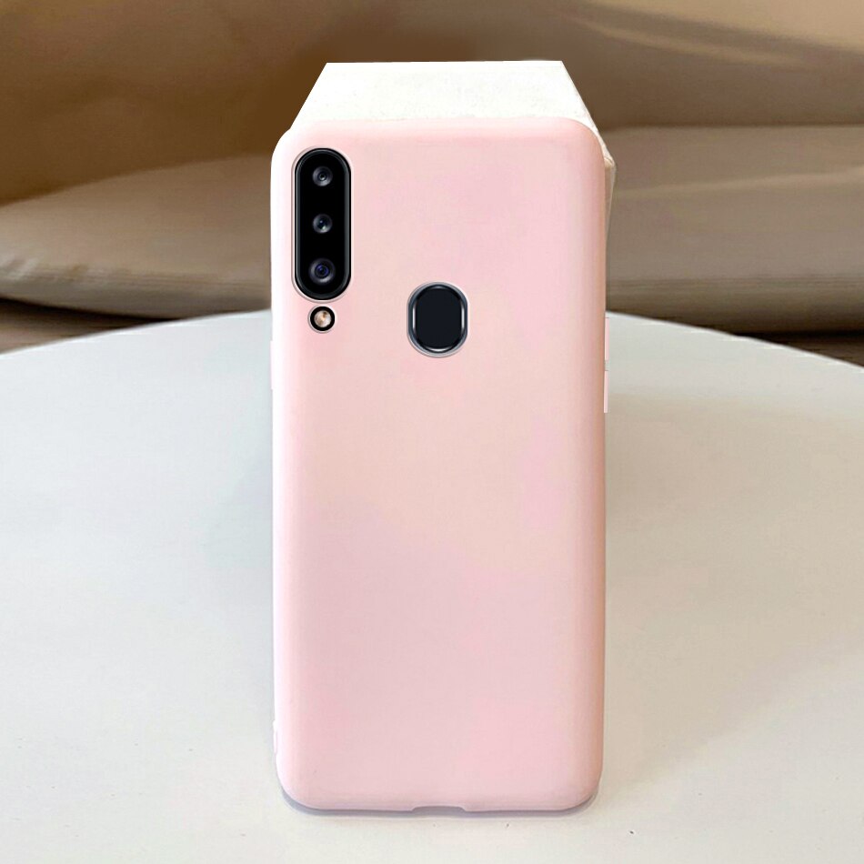Hoesje voor samsung galaxy  a20s hoesje tpu siliconen hoesje voor samsung  a20s a207f a 20s a20 20 s a207 telefoon achterkant hoesje: Wit