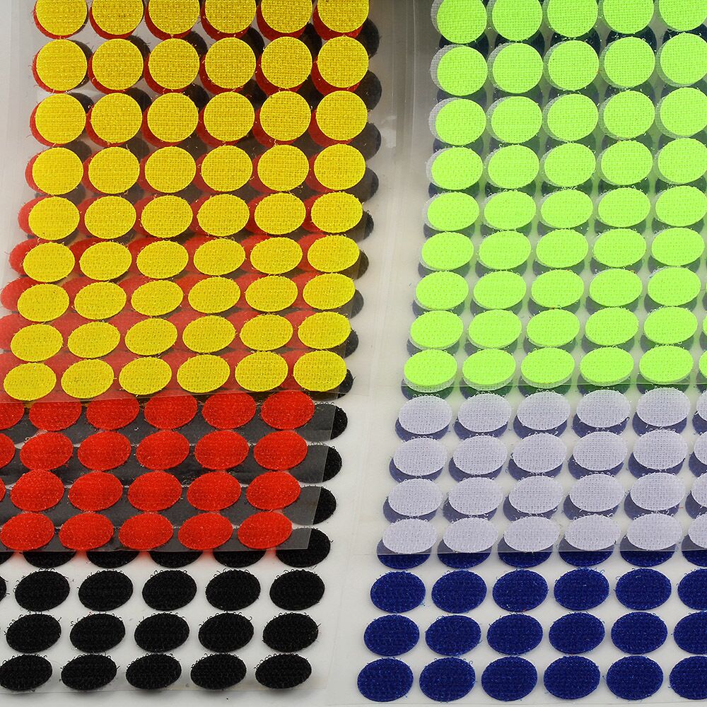 10/15mm Rond Points Autocollant Velcro Auto-Adhésif Fort Ruban D'attache En Nylon de Boucle De Crochet de Matériel De Couture Travaux Manuels Accessoire