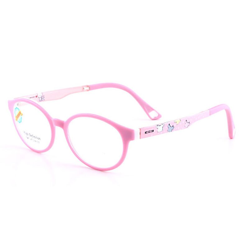 5687 Child Glasses Frame for Boys and Girls Kids Eyeglasses Frame Flexible Eyewear for Protection and Vision Correction: Pink