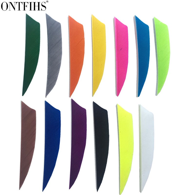 100 stuks ontfihs 2 inch schild boogschieten veren pijl veren kalkoenveren rw