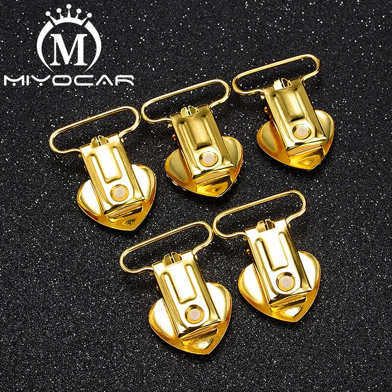 Miyocar speciel bling hjerteform sikker guld sutteclips sutteholder godt håndlavet materiale  sp020
