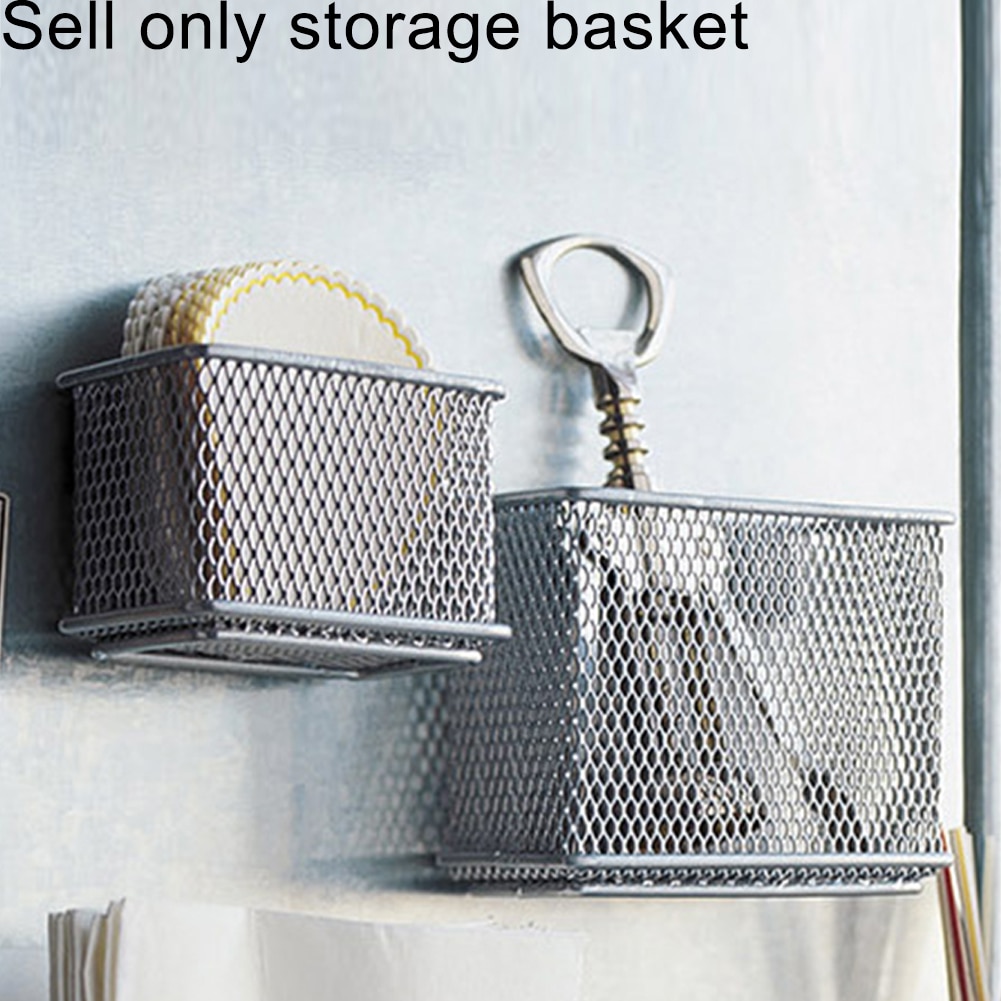 Kitchen Document Storage Basket Magazines For Refrigerator Home Magnetic Suction Office Whiteboard Wire Mesh Desk Tray Organizer
