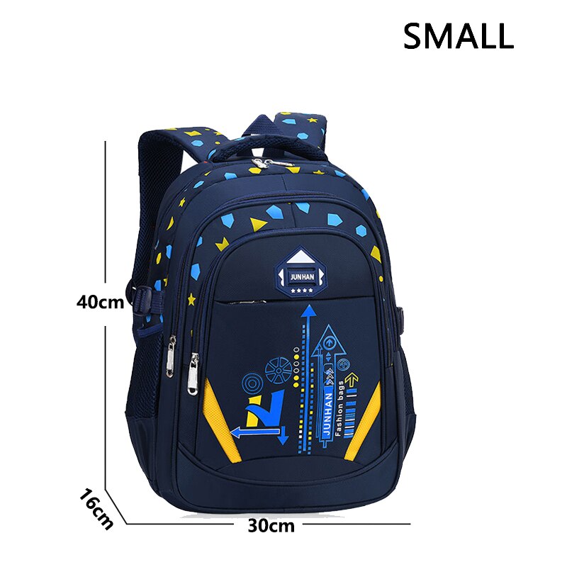 Los niños bolsas para la escuela de los niños mochila de Nylon impermeable Bookbags de gran capacidad niños mochila 6- 12 años: Medium royal blue