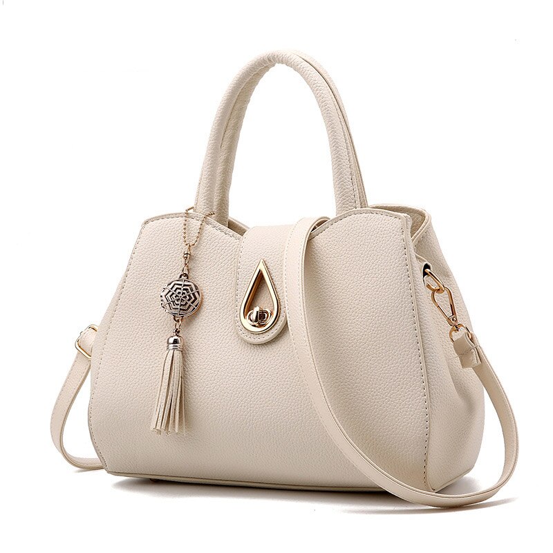 Bolsos de para mujer, bandolera de hombro con solapa de cuero PU, bolsillo para teléfono móvil, bolsillo interior con ranura: beige
