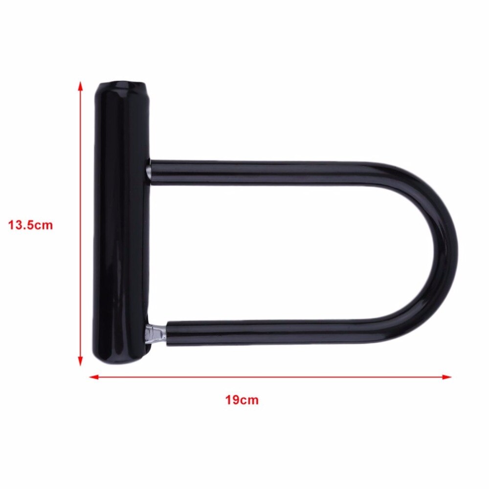 Bike U Lock Bicycle Cycling Steel Anti Theft Bicycle Security Lock Cycling Safety Accessory with Mounting Bracket Key