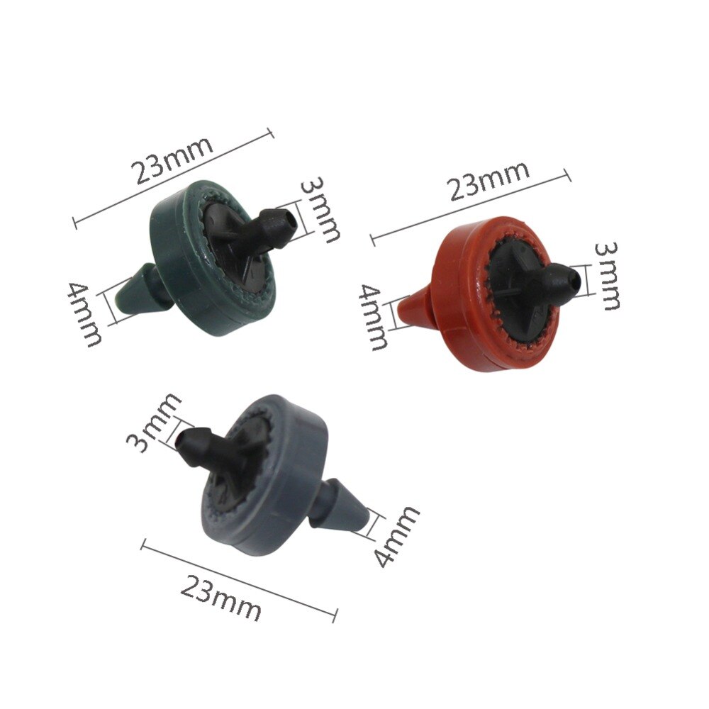 2L/H, 4L/H, 8L/H Mini Druppelaar Druk Compenseren Drip Emitter On-line Druppelaar Landbouw Drip Emitter Druppelirrigatie 40 Pcs