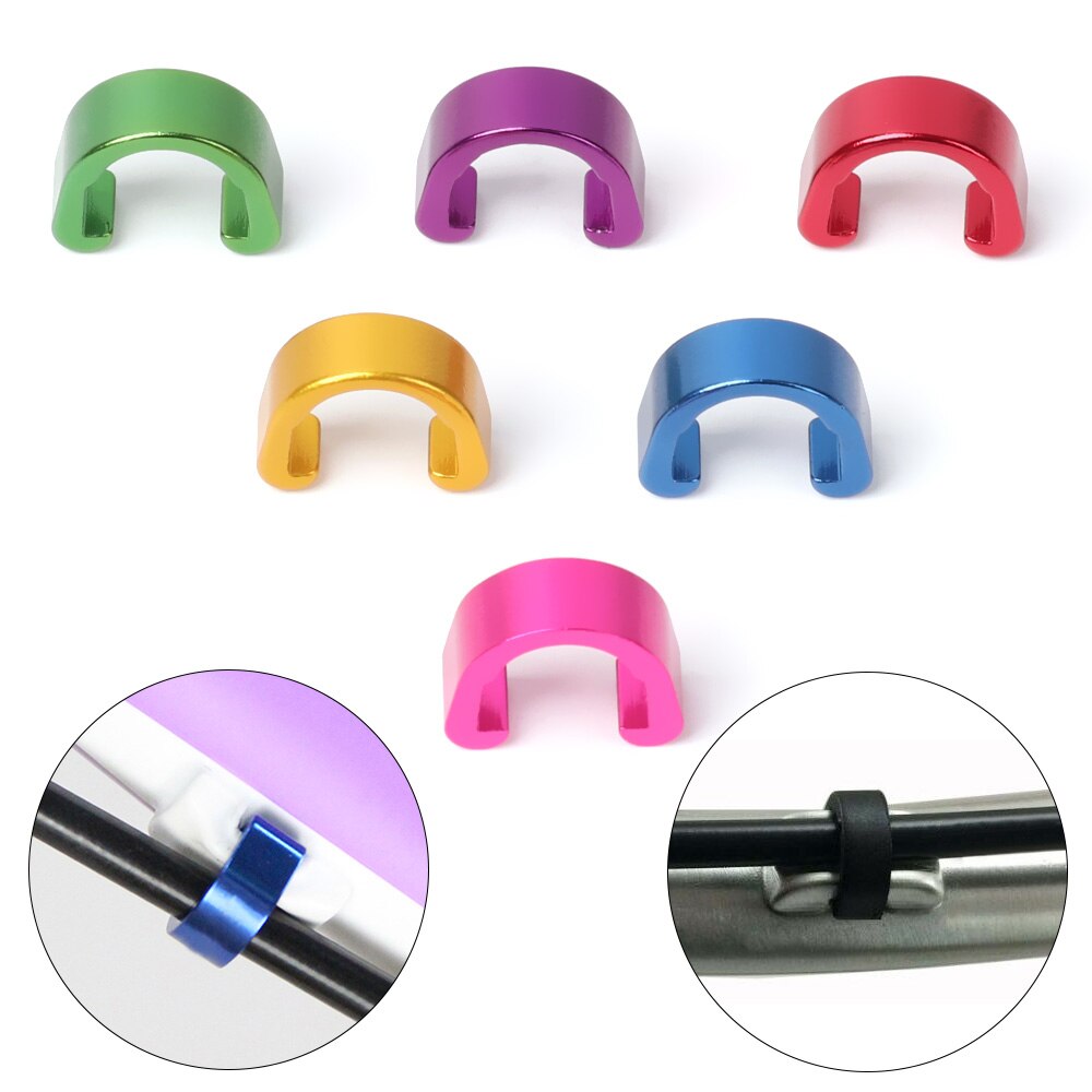 5 Stks/set Aluminium C Vorm Clips C-Gesp Sluitingen Remkabel/Derailleur Line Case Bicyle Behuizing Slang mtb Bike Road Gids