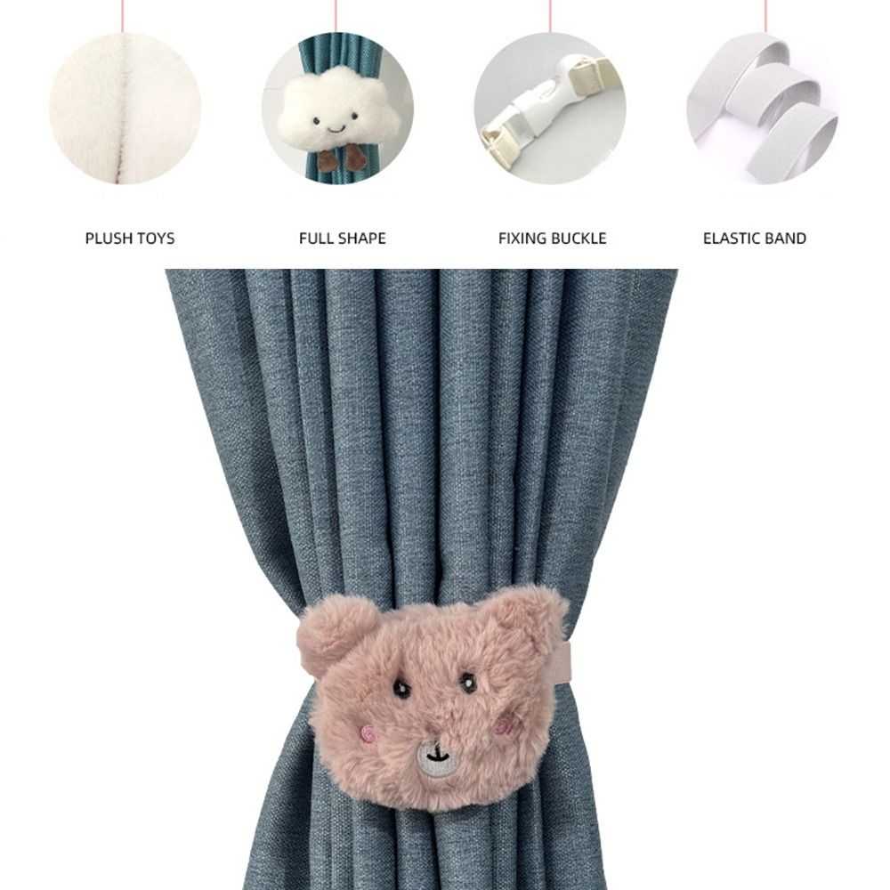 Elastische Wolke Vorhang Raff halter Vorhang Seil halter Haken binden zurück Cartoon Pinguin Bogen Vorhang Binde gurt Kinderzimmer Dekor